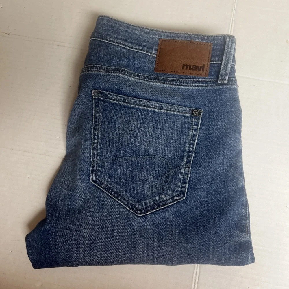 Mavi Jake‎ Slim Leg Jeans Mens Size 33x30 Med Blue Denim Cotton Stretch Comfort